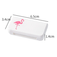 Pill Box Mini Pill Case 3 siatki tabletka pigułka organizator Case dozownik podróżny uchwyt na Tablet pojemnik medycyna lek schowek 6